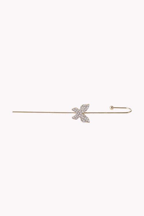 Brincos ear cuff borboleta