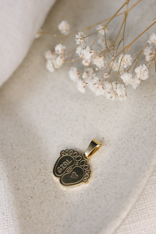 Pingente pé bebé Girl