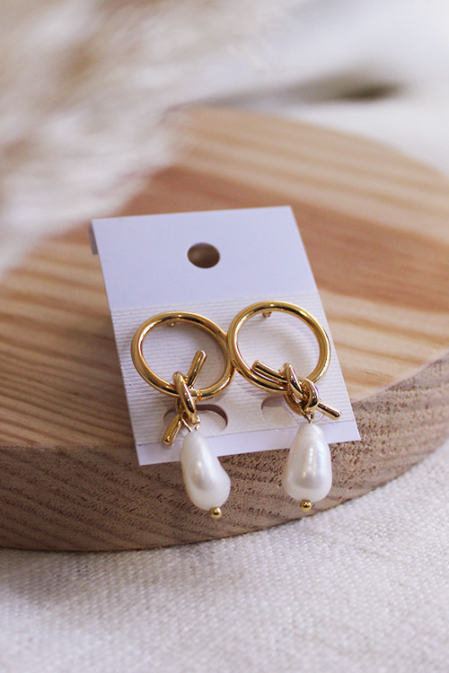 Brincos com pérola - Shiva